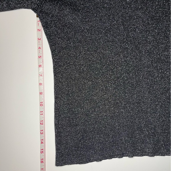 Ted Baker London high neck Black with shimmer long sleeve knit Sweater size 4 - Picture 8 of 10